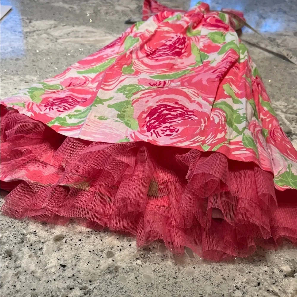 GAP Floral Dress with Pink and Green Accents Size 3T
